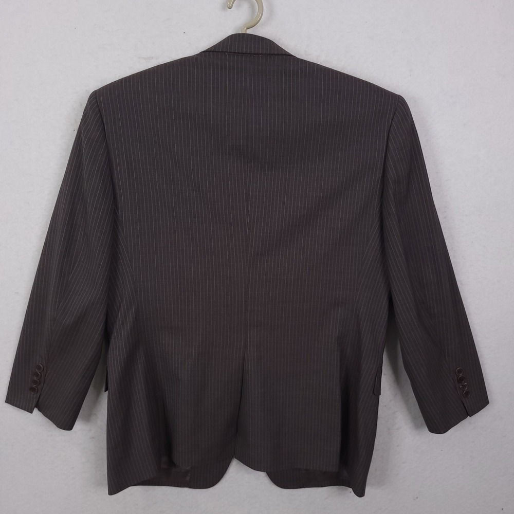 Brooks Brothers Blazer Mens 42R Brown Pinstripe Wool Sport Coat Old Money - Picture 3 of 14